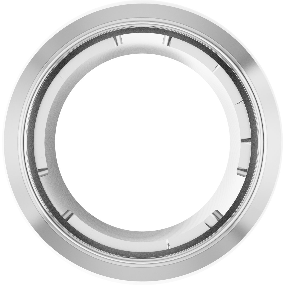 Round Bezel-Set Slide Pendant