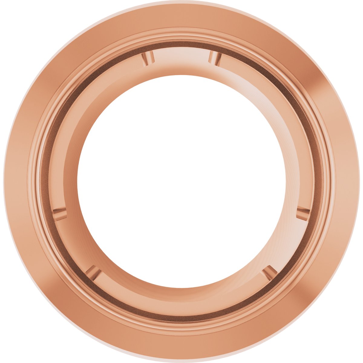 Round Bezel-Set Slide Pendant