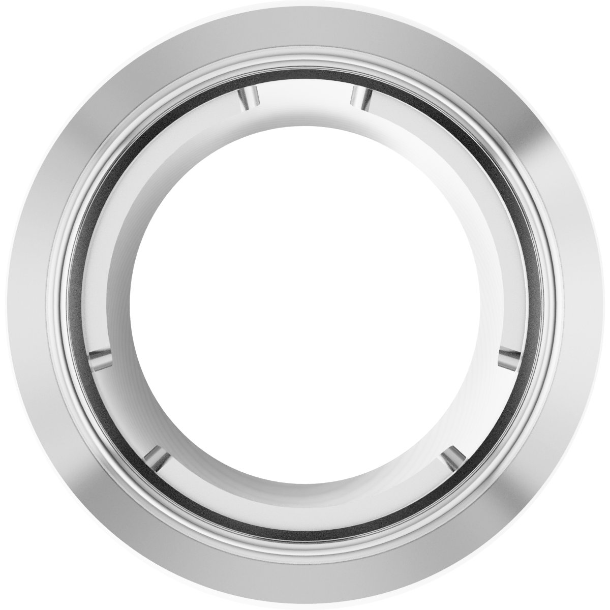 Round Bezel-Set Slide Pendant