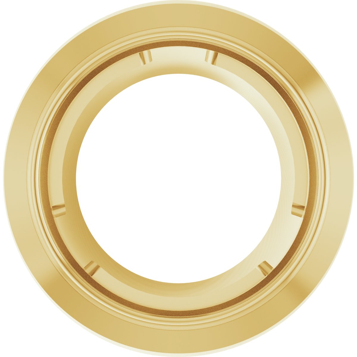 Round Bezel-Set Slide Pendant