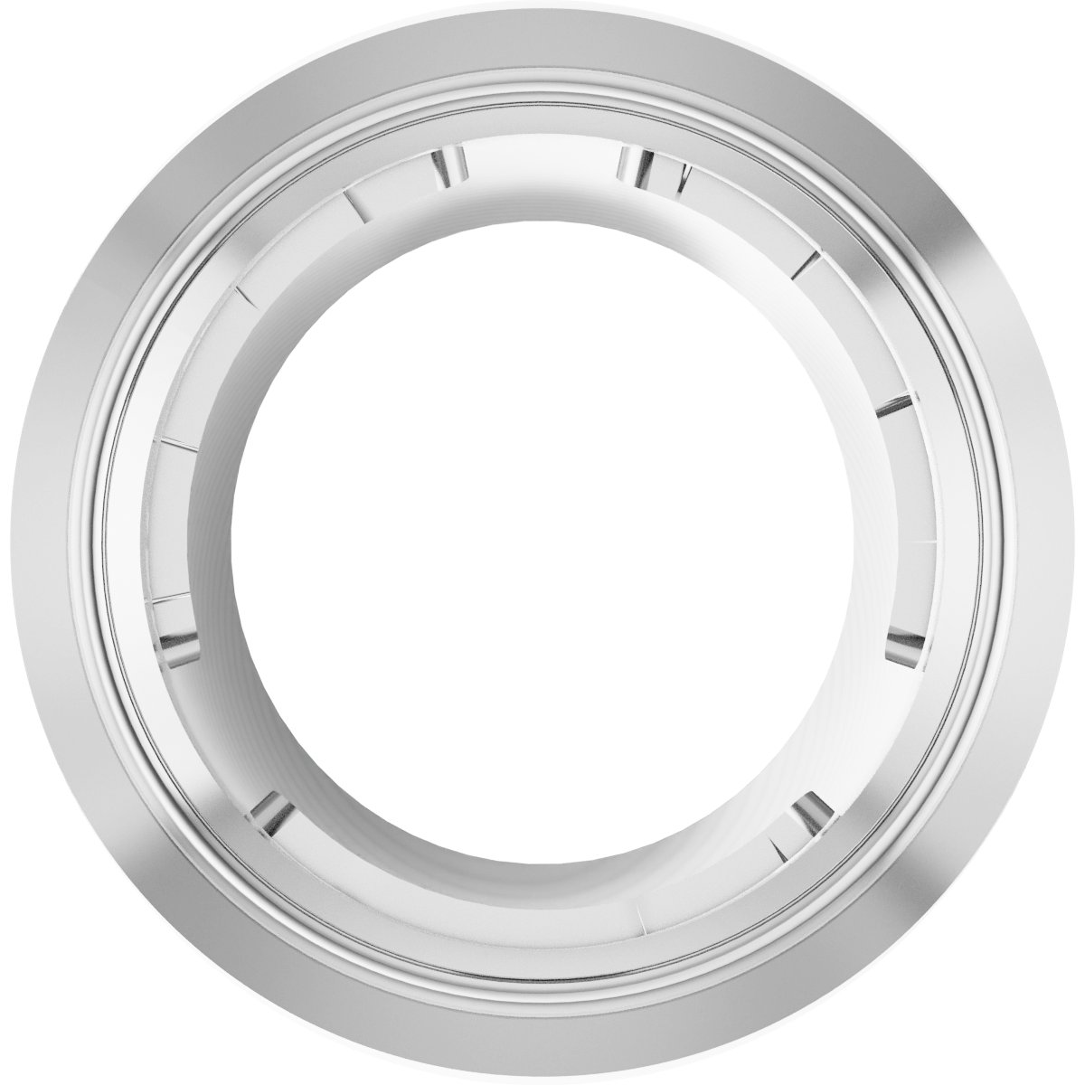 Round Bezel-Set Slide Pendant