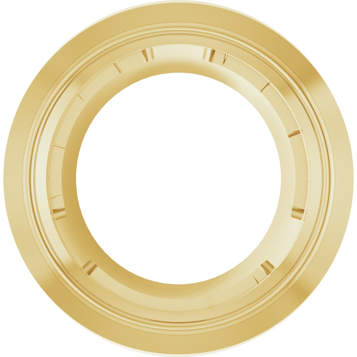 Round Bezel-Set Slide Pendant