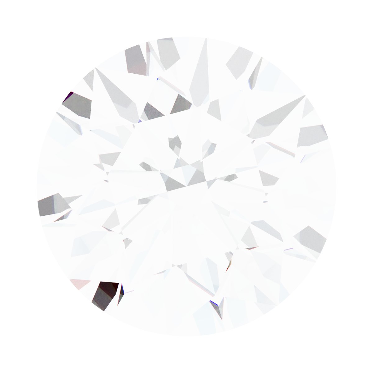 14K White 1/2 CT Natural Diamond Slide Pendant