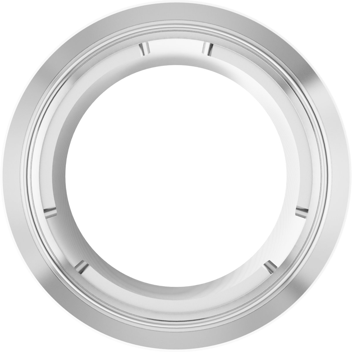 Round Bezel-Set Slide Pendant
