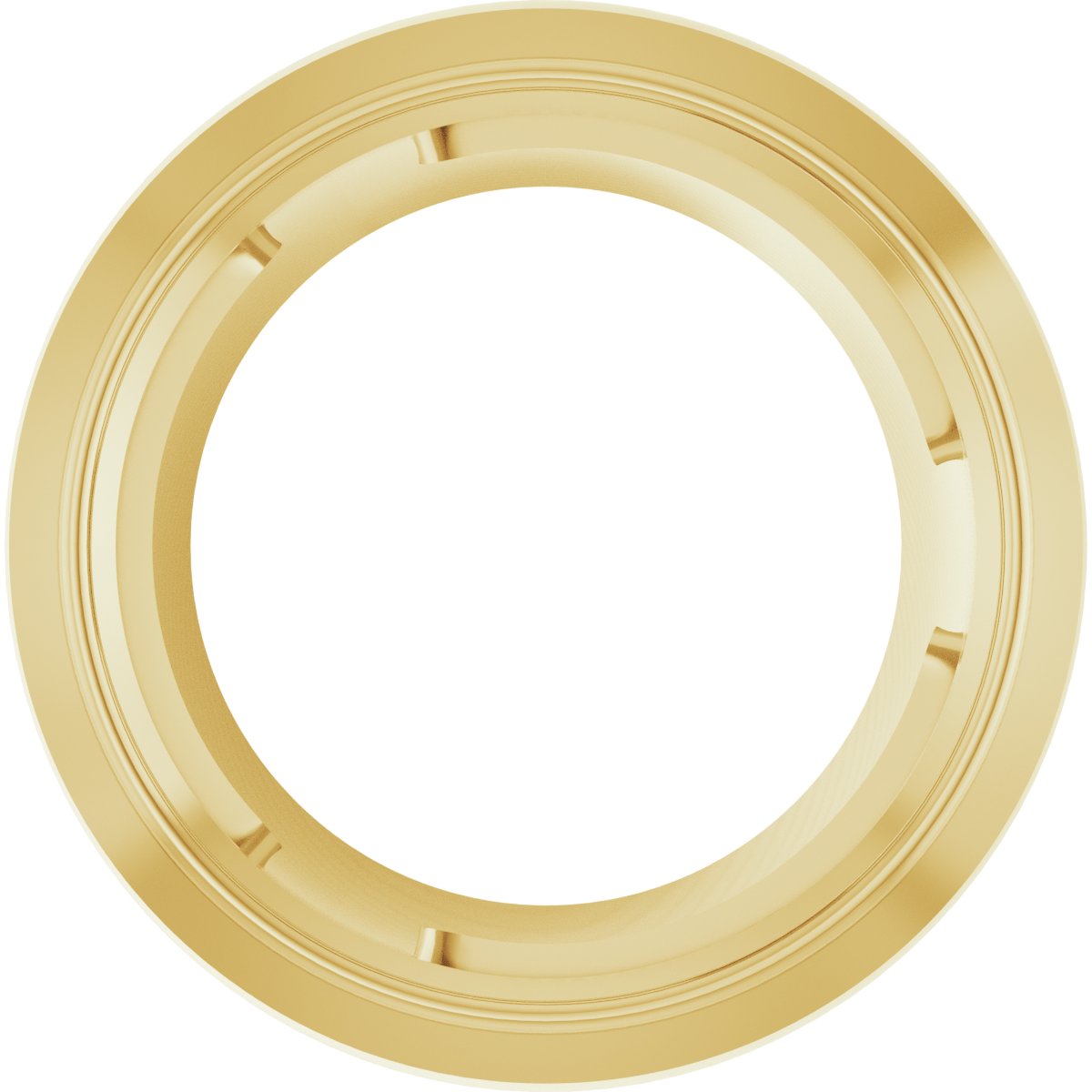 Round Bezel-Set Slide Pendant