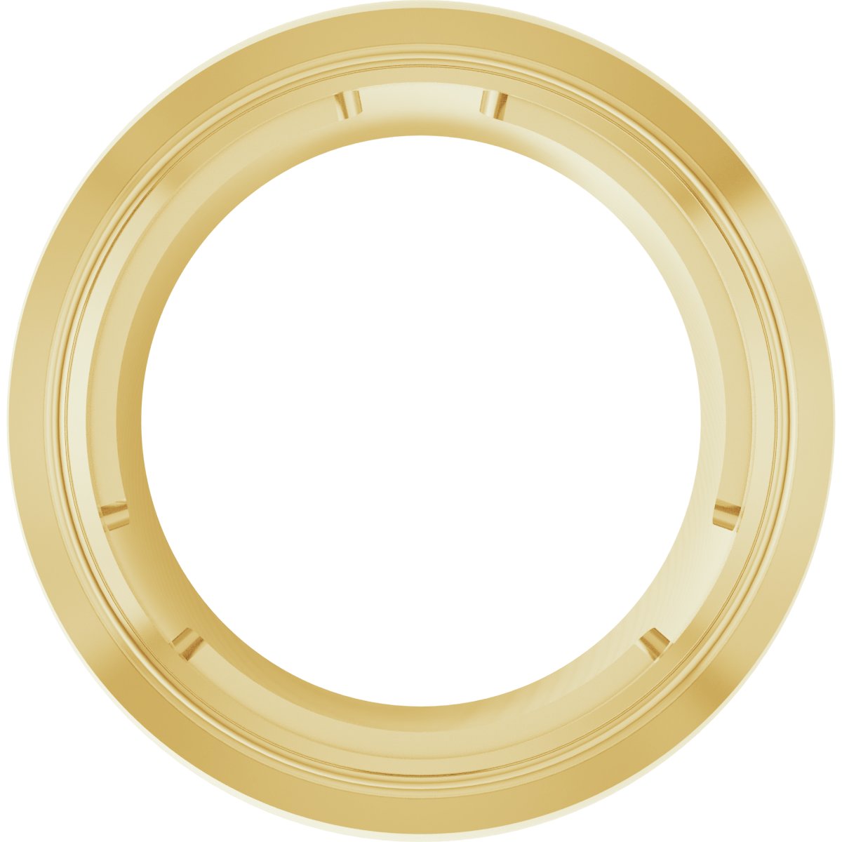 Round Bezel-Set Slide Pendant