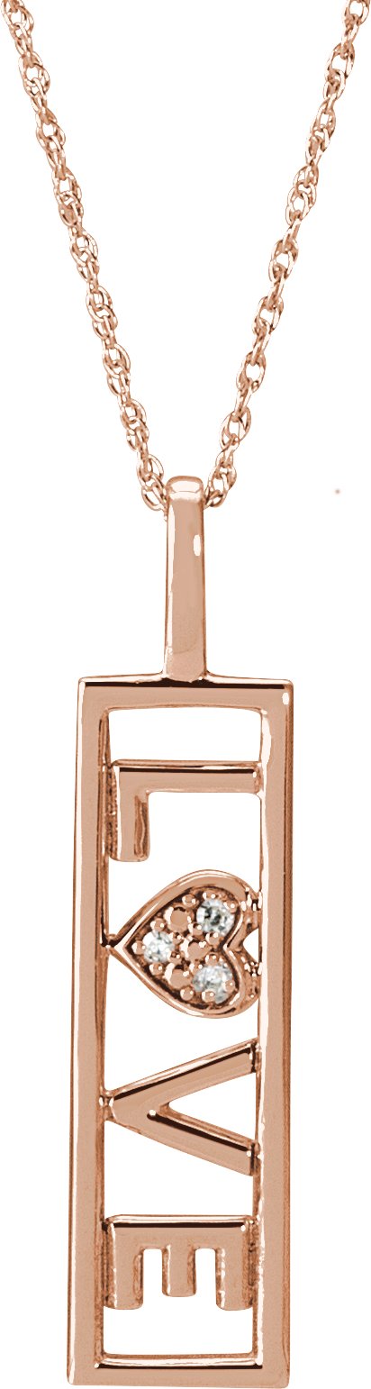 Accented Love Necklace