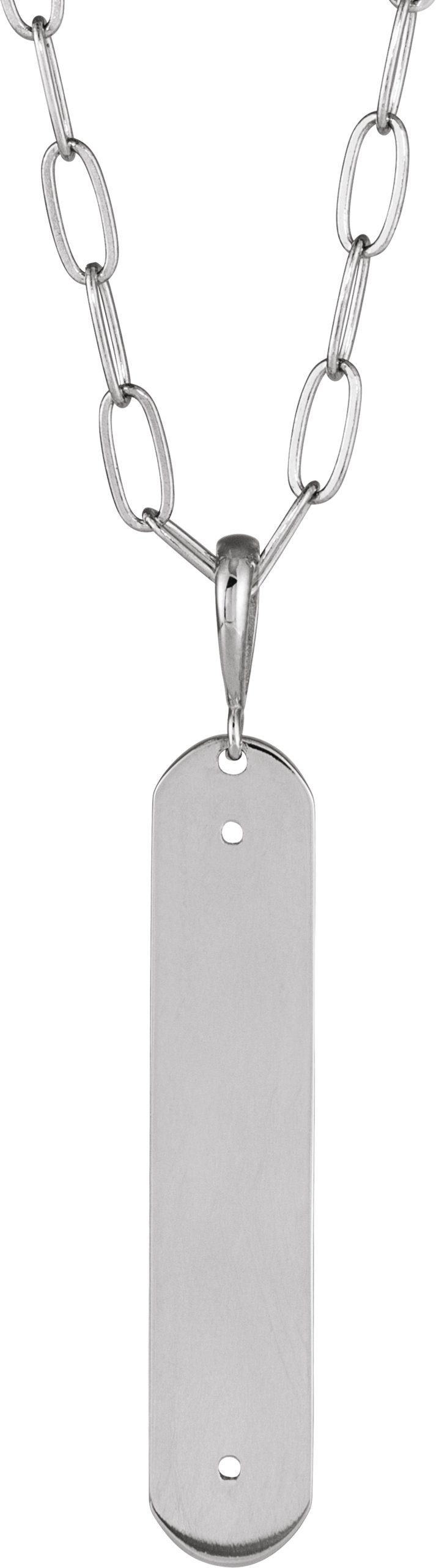 Engravable Accented Bar Necklace or Charm/Pendant
