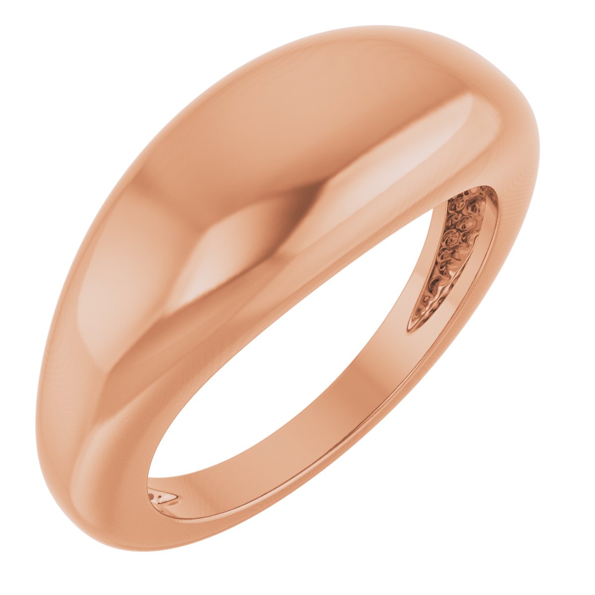 14K Rose 8 mm Dome Ring Ref 21777104