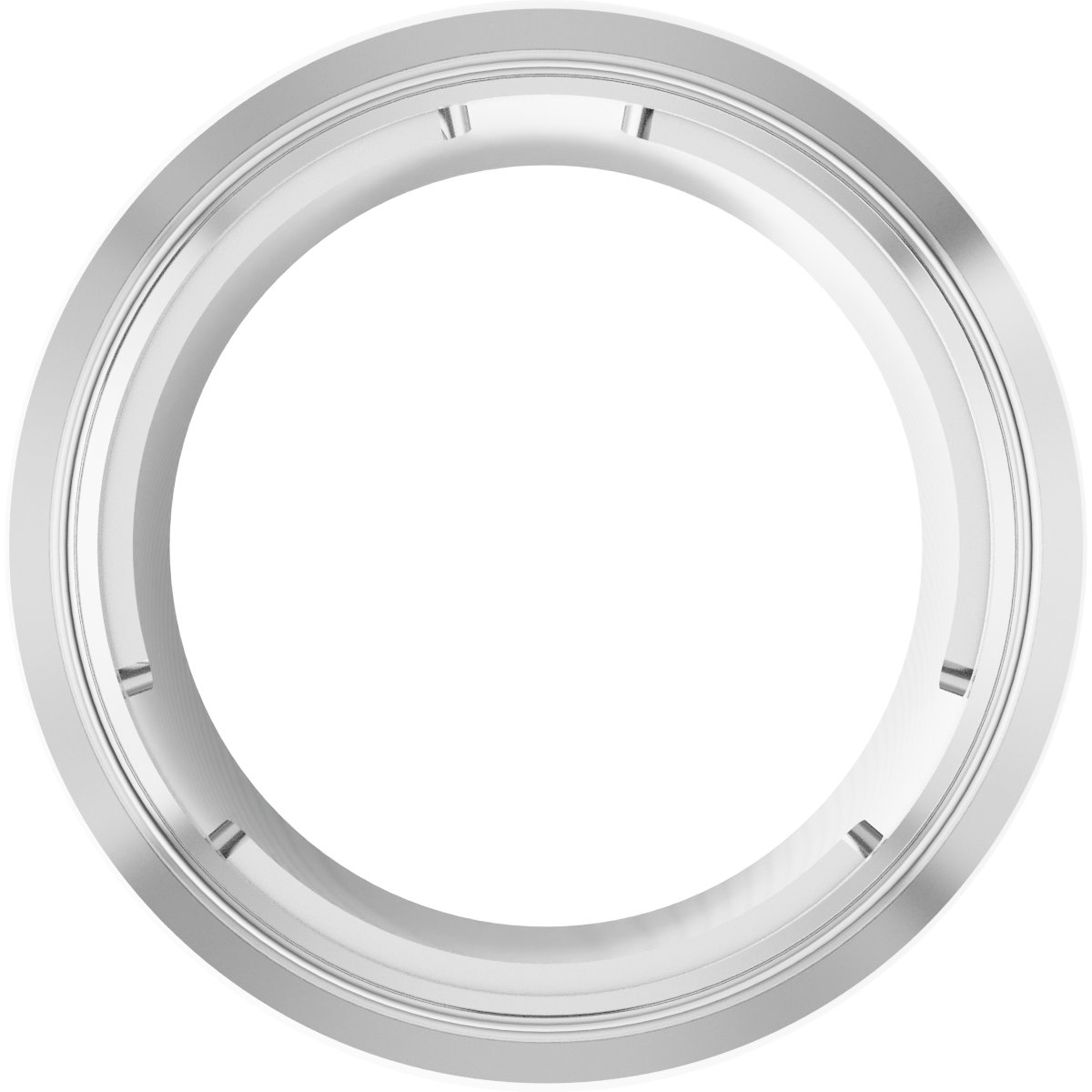 Round Bezel-Set Slide Pendant