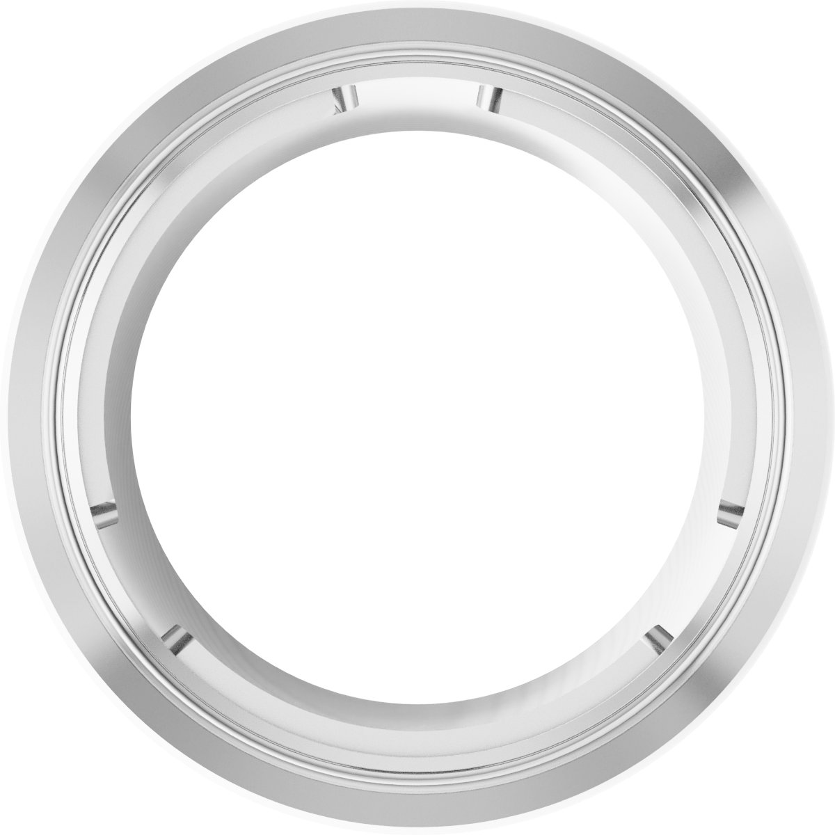 Round Bezel-Set Slide Pendant