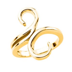 14K Yellow Freeform Ring