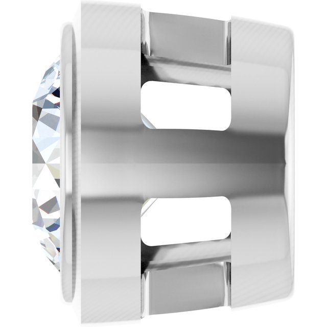 14K White 1/4 CT Natural Diamond Slide Pendant