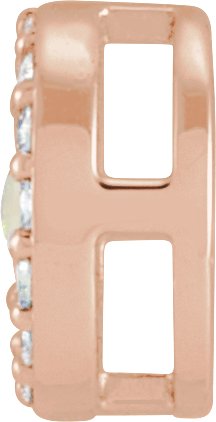 Alternative view of Oval Rose-Cut Halo-Style Pendant