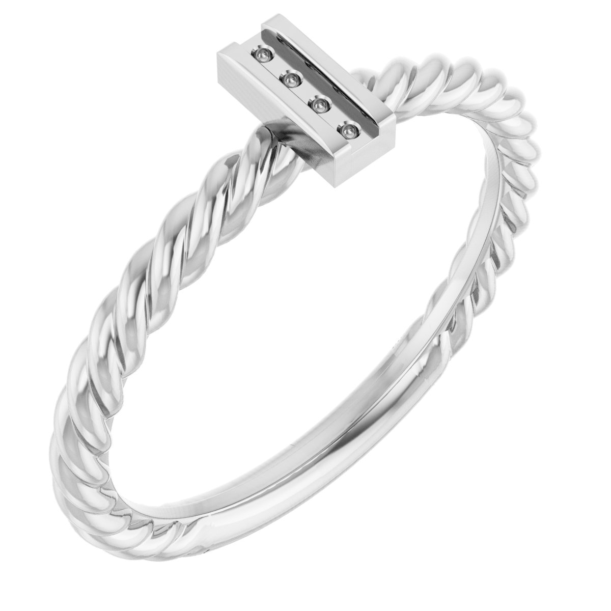 Accented Bar & Rope Ring