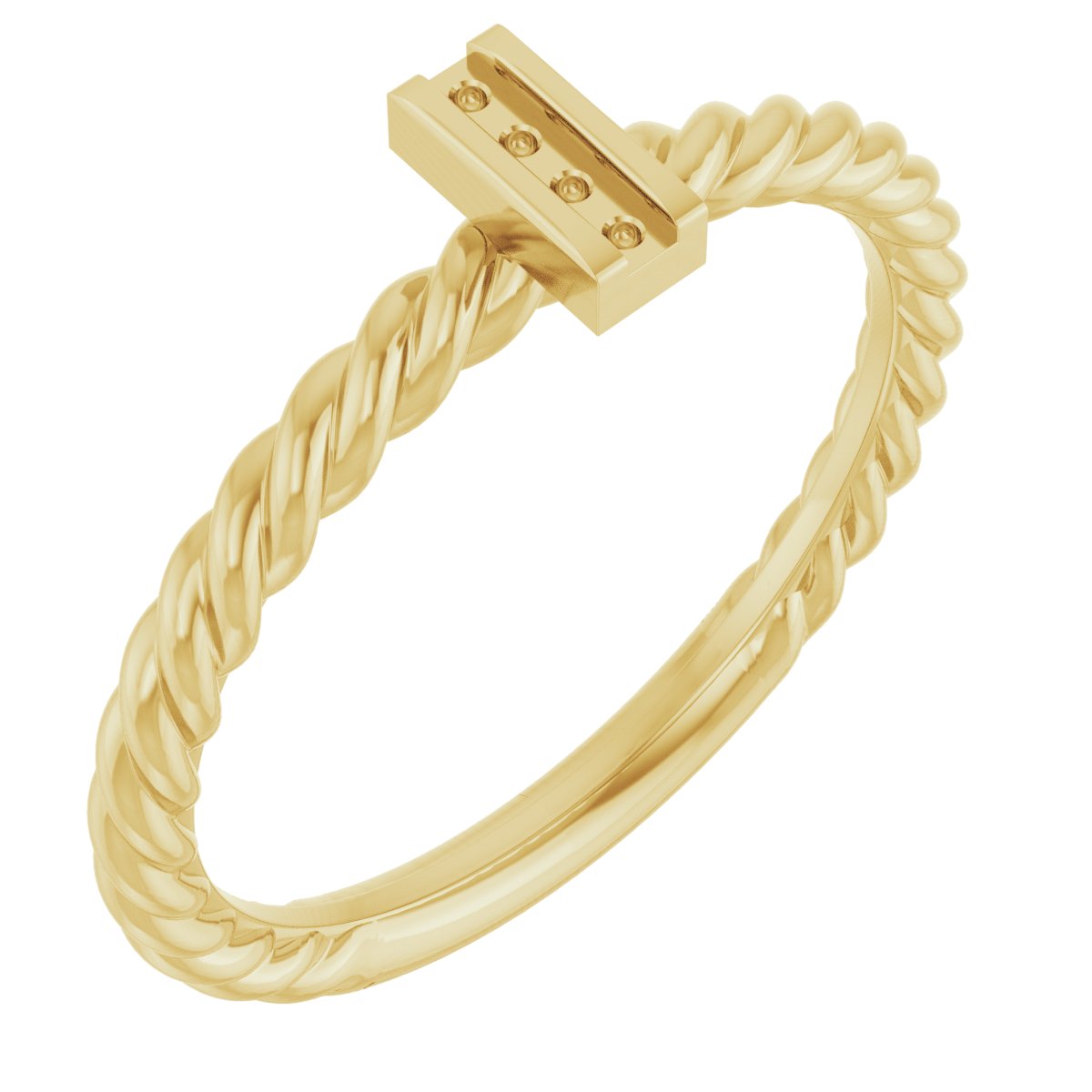 Accented Bar & Rope Ring