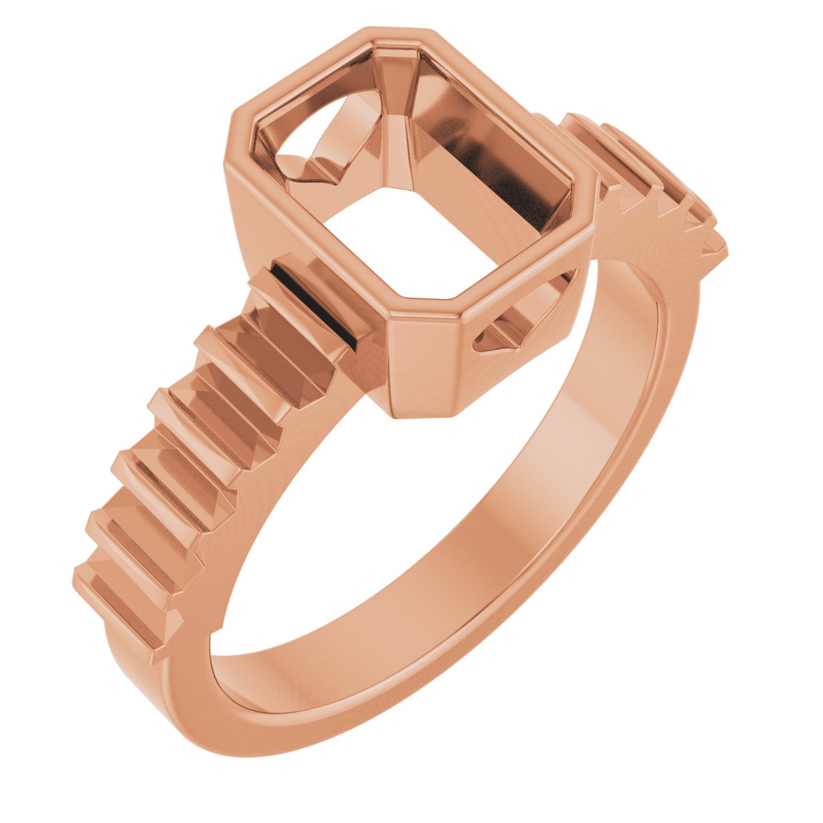 Bezel-Set Accented Engagement Ring or Band