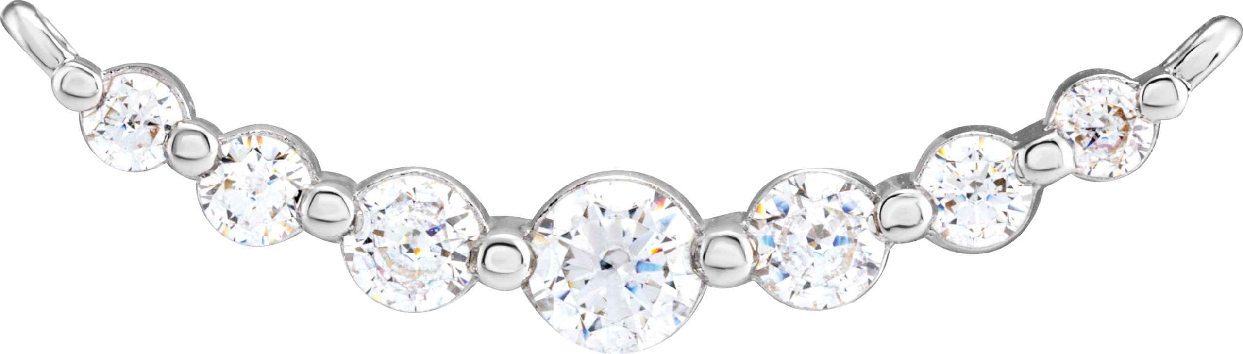 Accented Bar Necklace Center