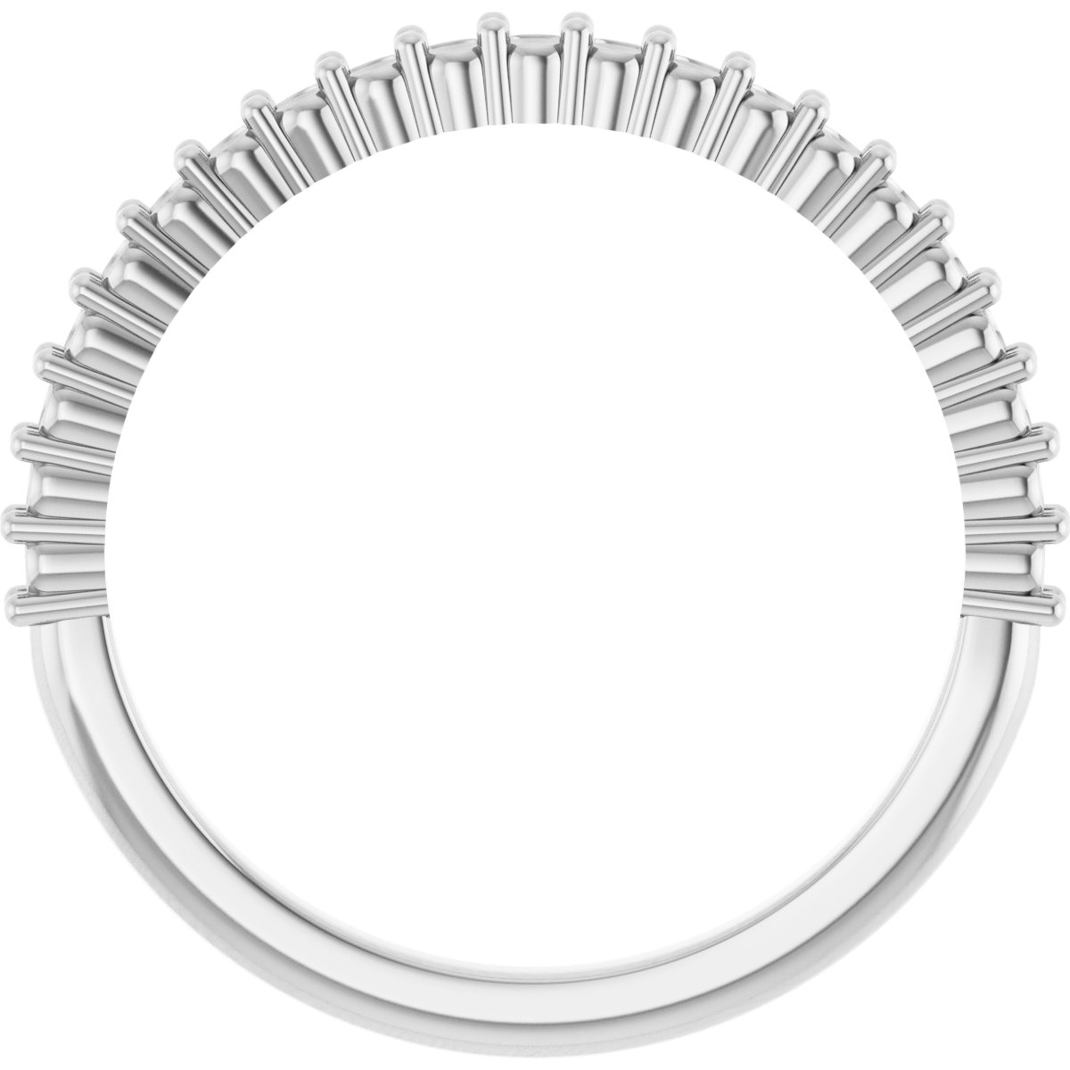 Band Mounting for 7x5 mm Oval Ring view 2