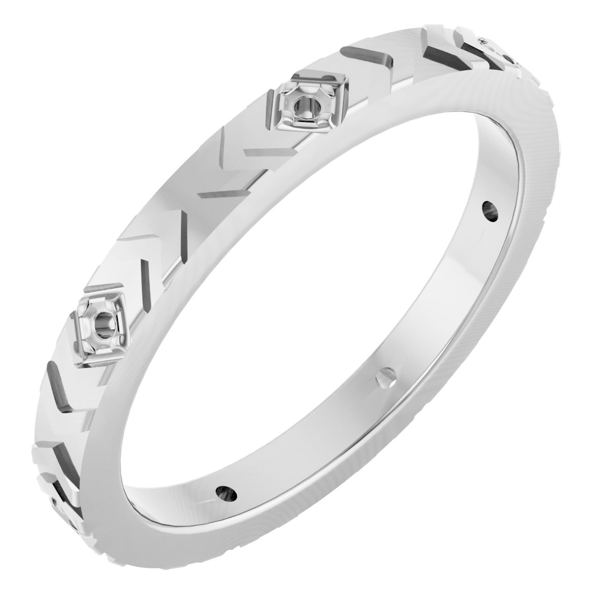 Geometric Eternity Band