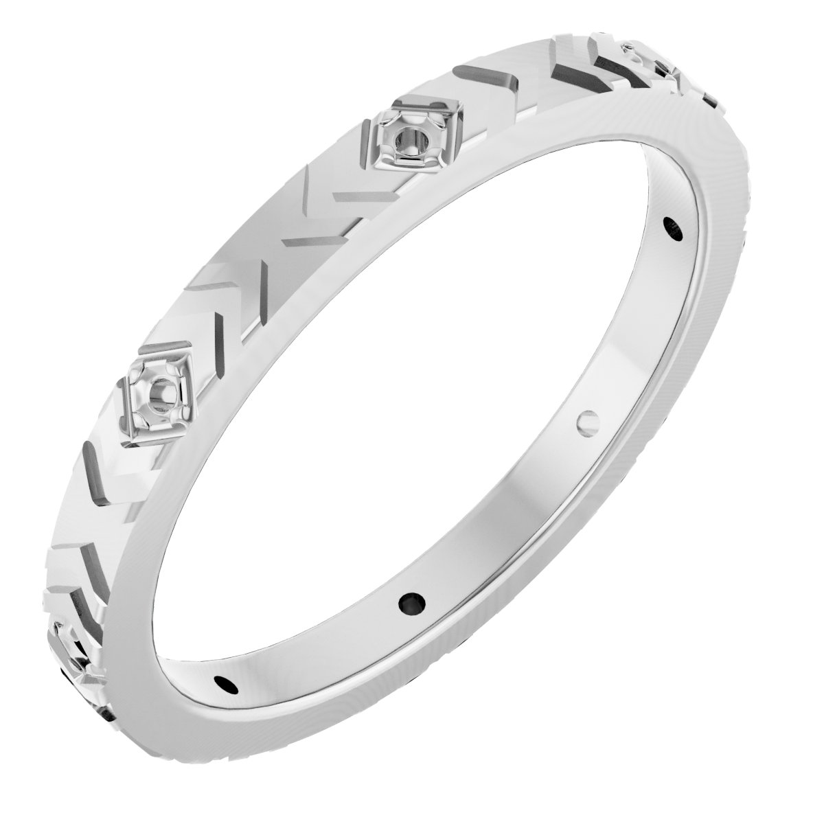Geometric Eternity Band