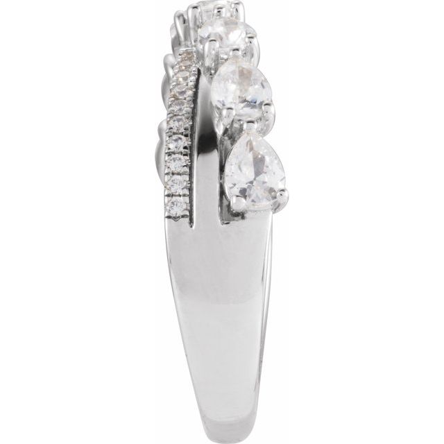 14K White 1 1/8 CTW  Lab-Grown Diamond Ring