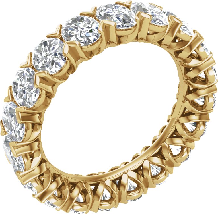 14K Yellow 3/8 CTW Lab Grown Diamond Eternity Band