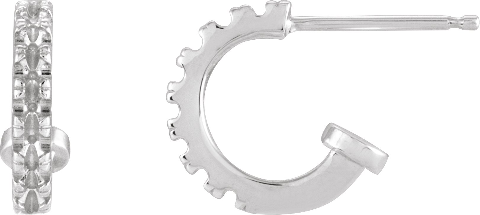 Accented Hoop Earring Top