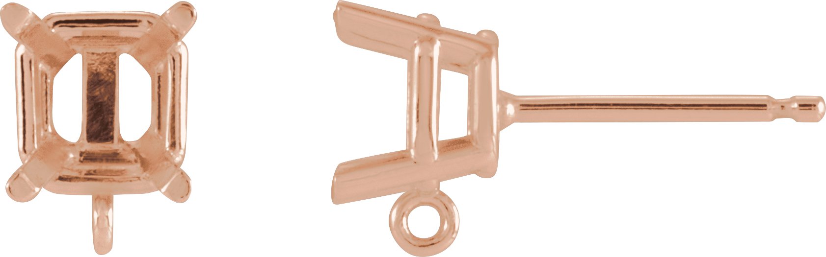 Basket Stud Earring Top
