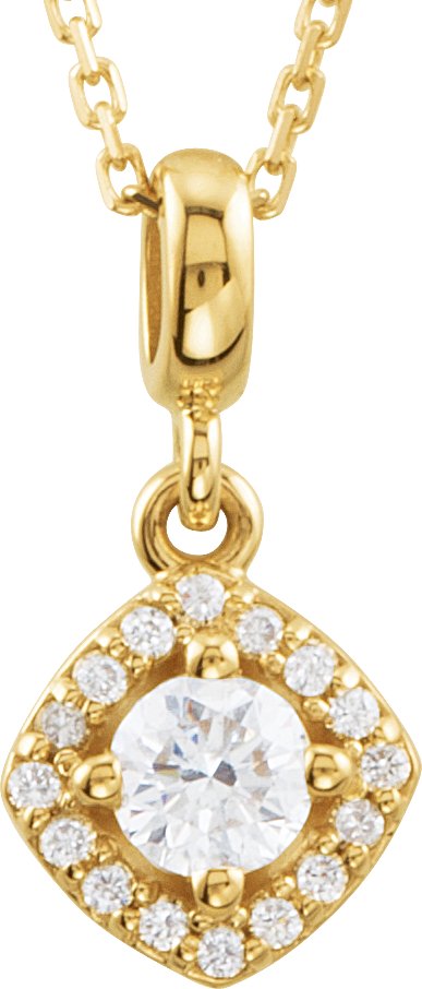 Halo-Style Necklace or Pendant