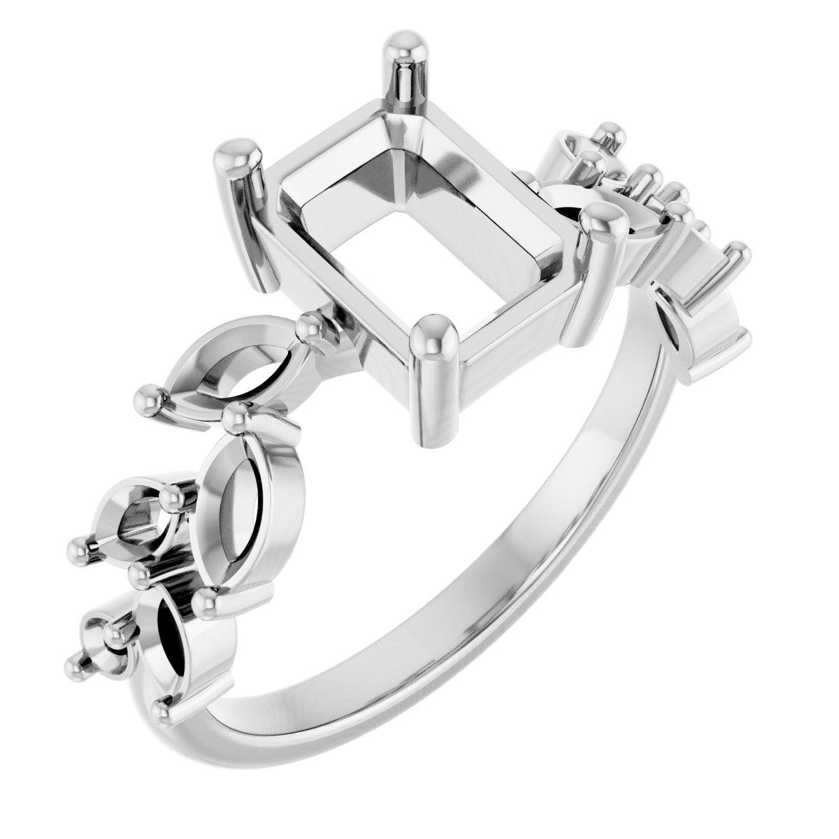Accented Floral Ring