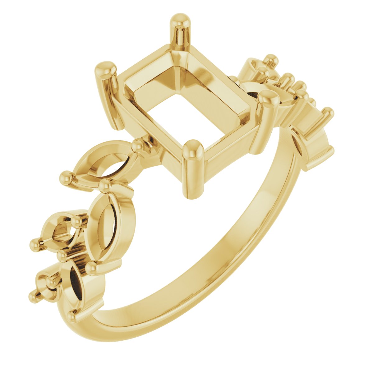 Accented Floral Ring
