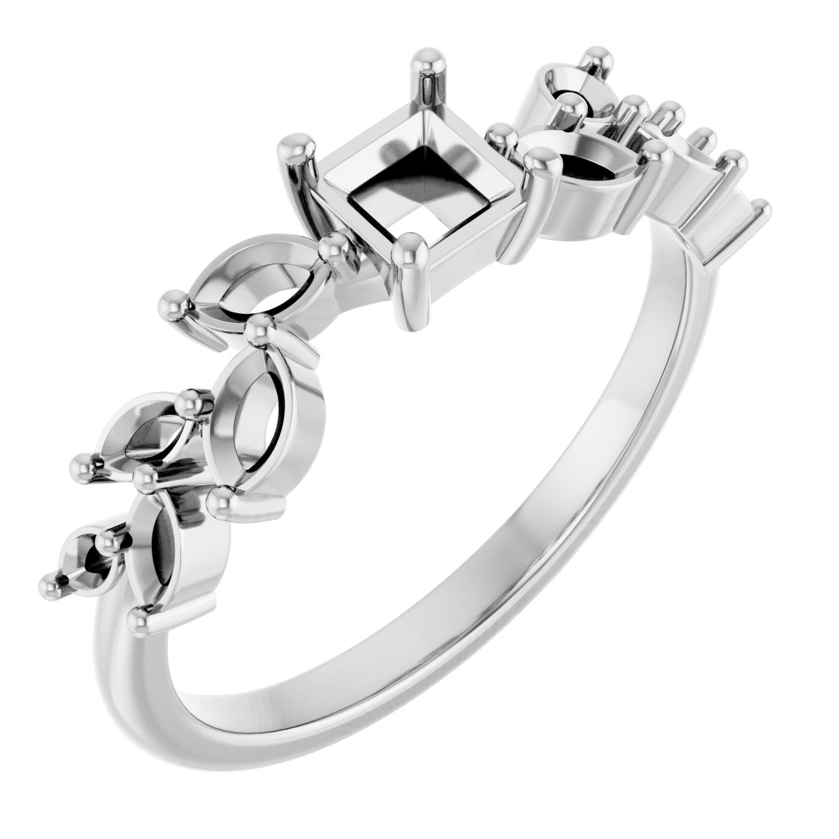 Accented Floral Ring