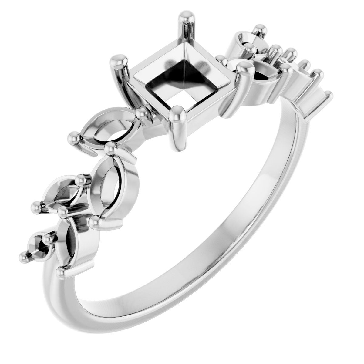 Accented Floral Ring