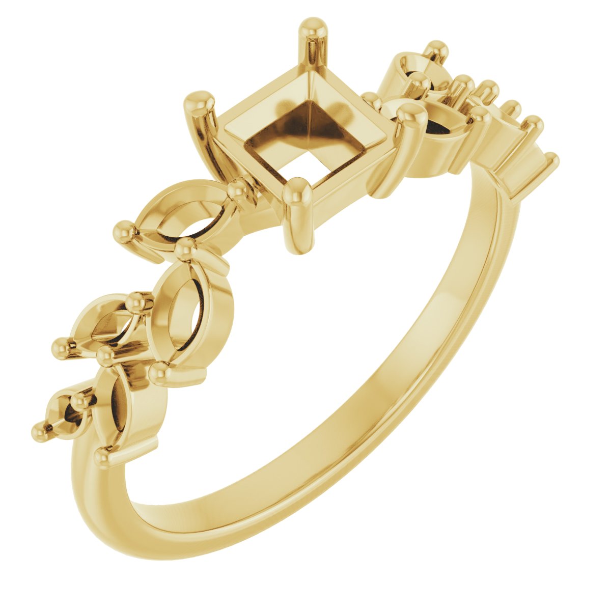 Accented Floral Ring