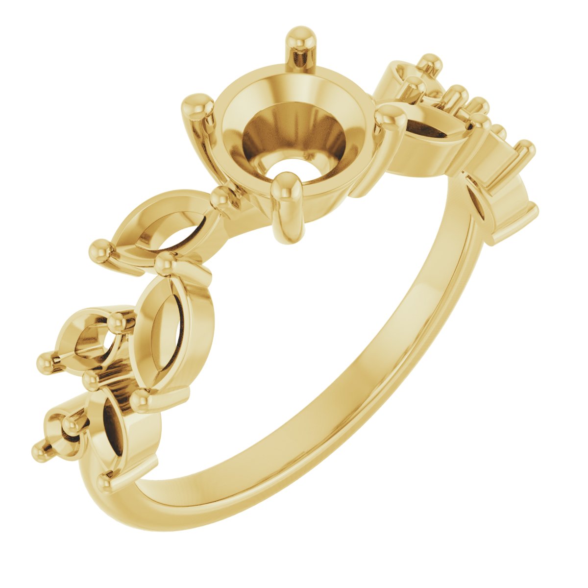 Accented Floral Ring