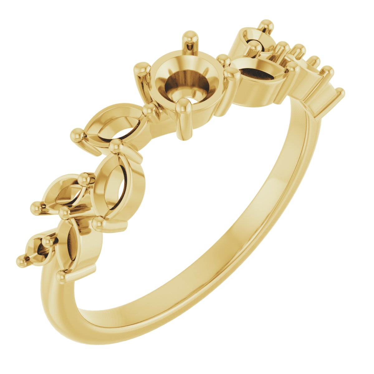 Accented Floral Ring