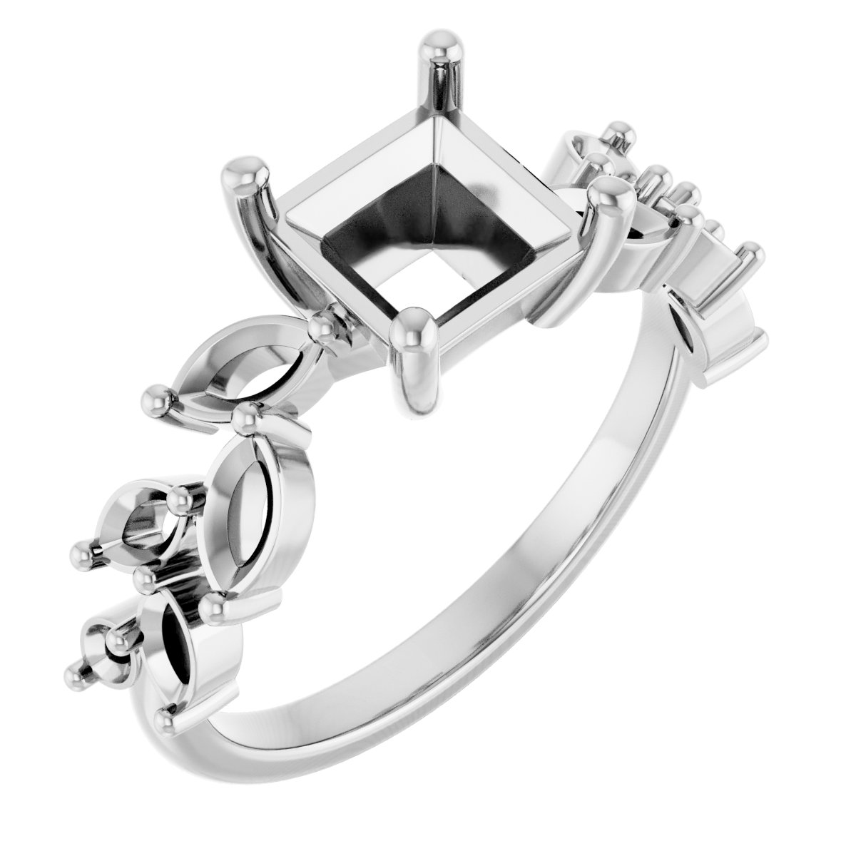 Accented Floral Ring