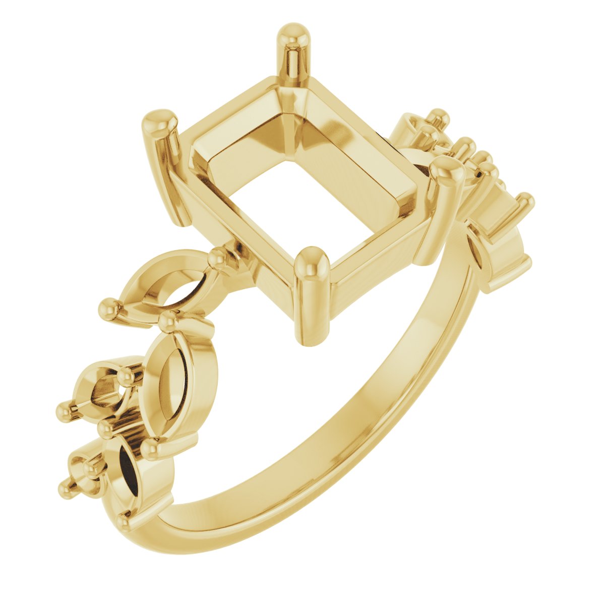 Accented Floral Ring