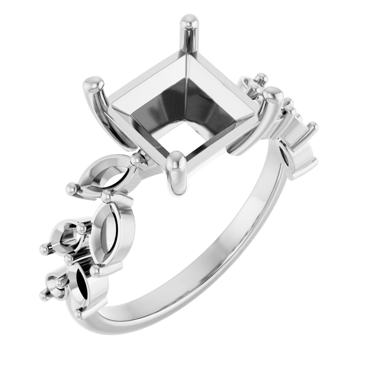 Accented Floral Ring