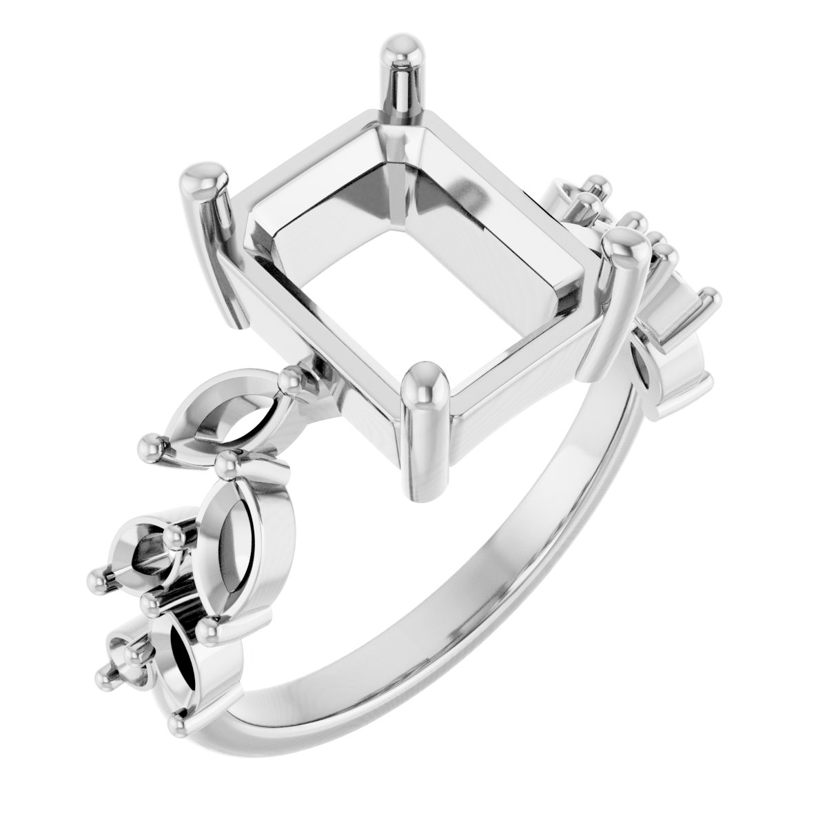 Accented Floral Ring