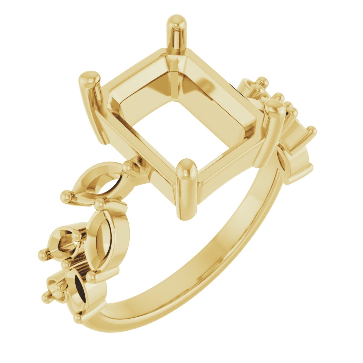 Accented Floral Ring