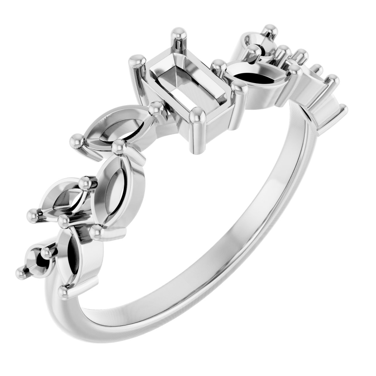 Accented Floral Ring