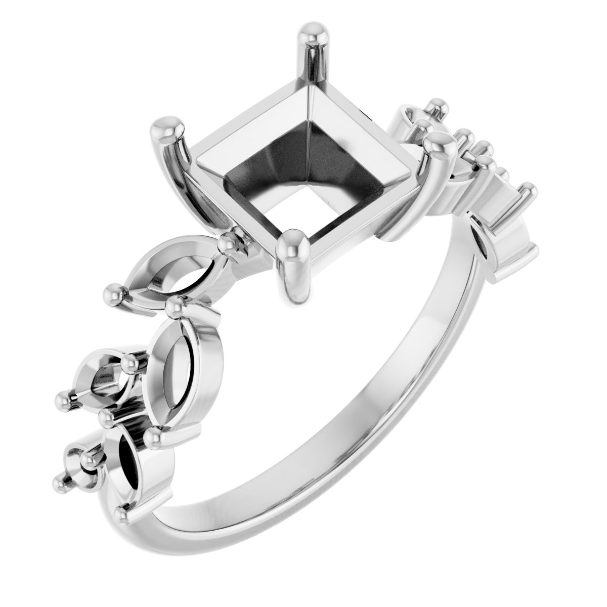 Accented Floral Ring