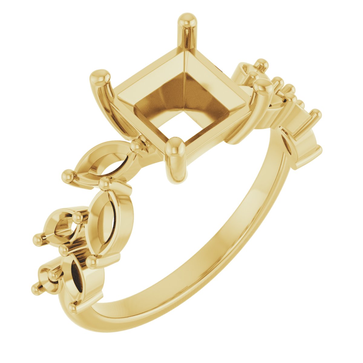 Accented Floral Ring