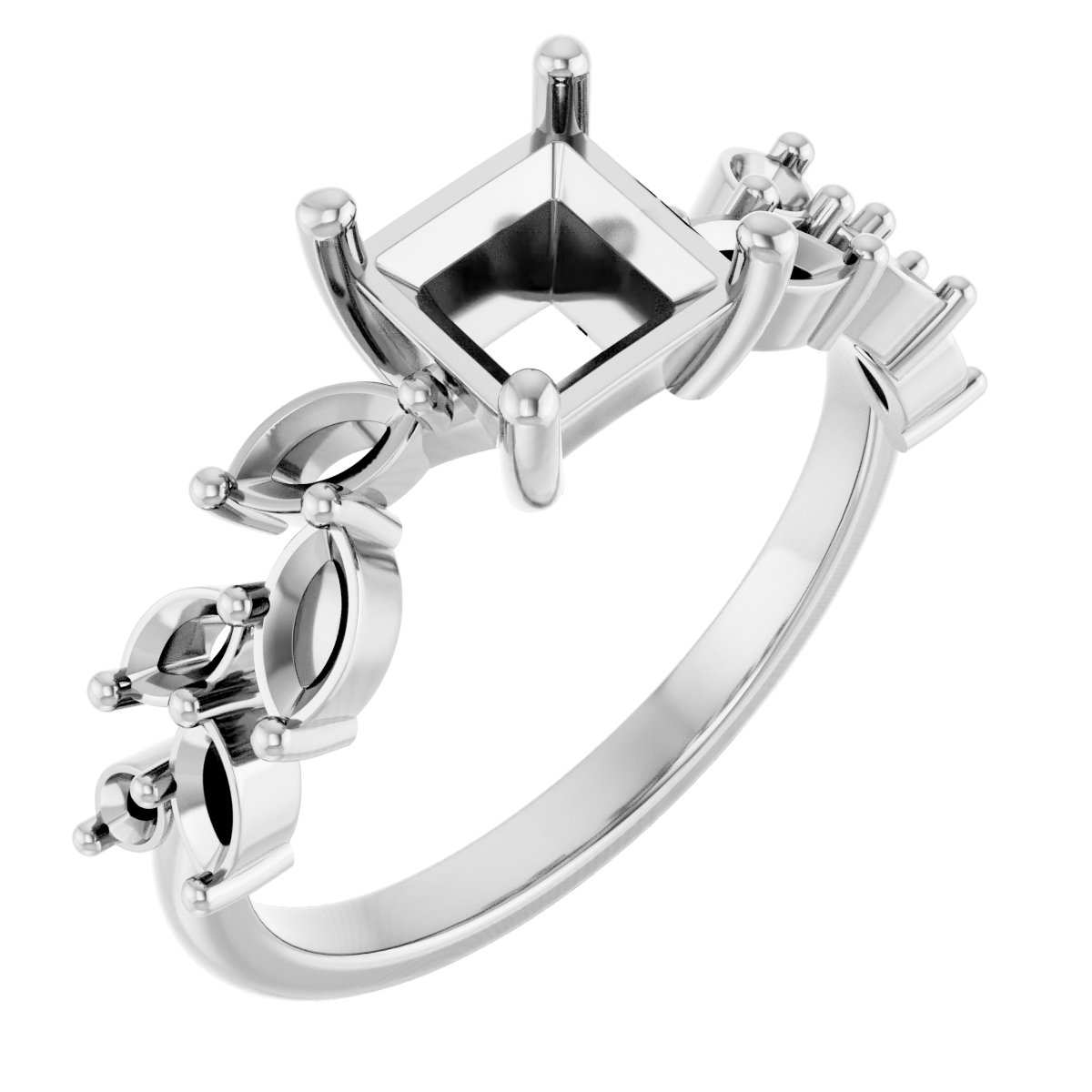 Accented Floral Ring