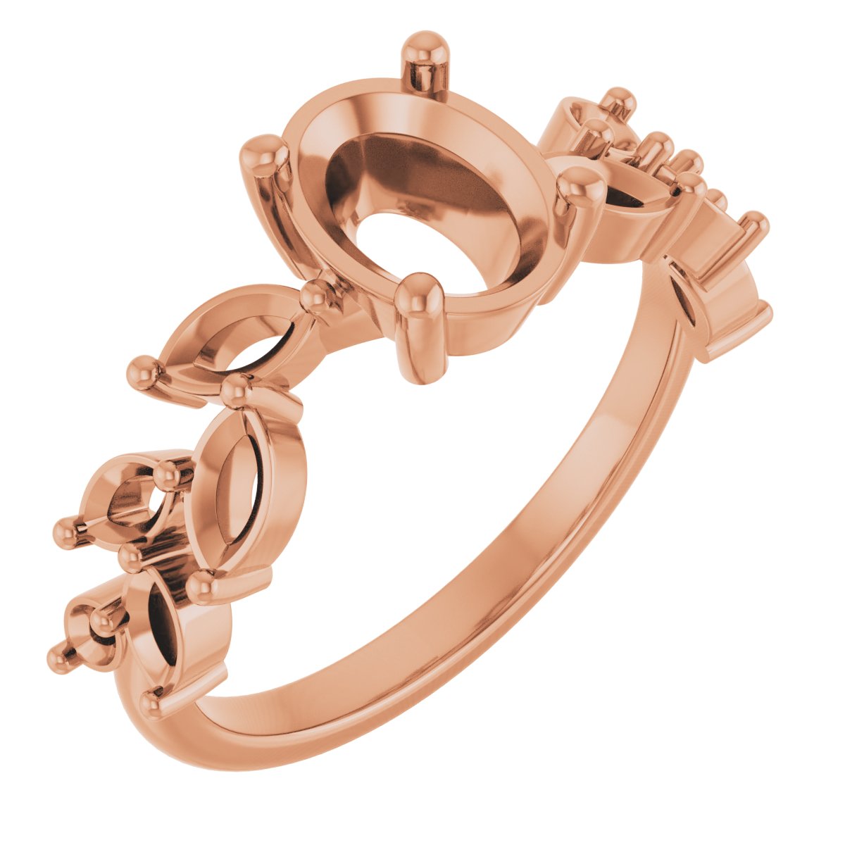 Accented Floral Ring