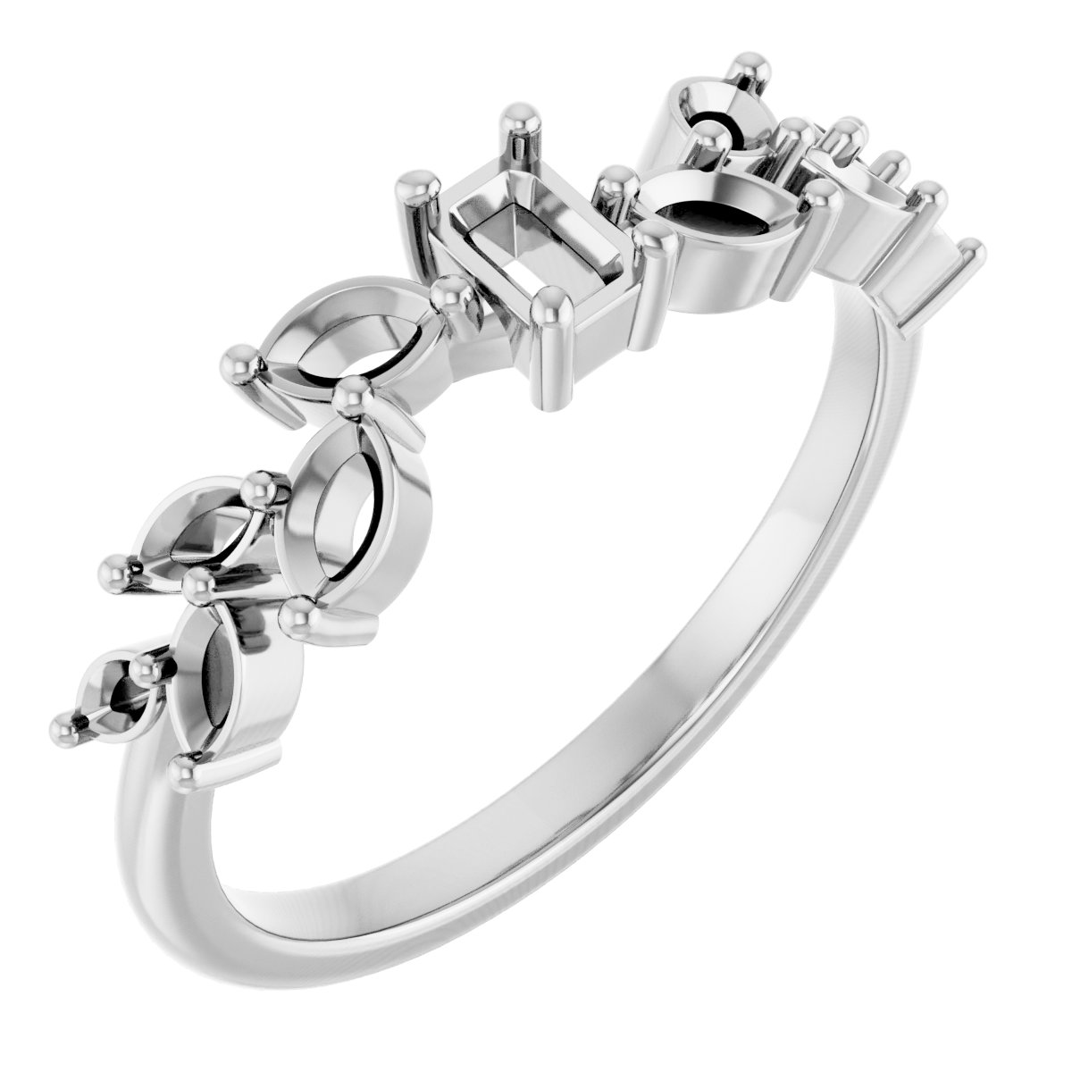 Accented Floral Ring