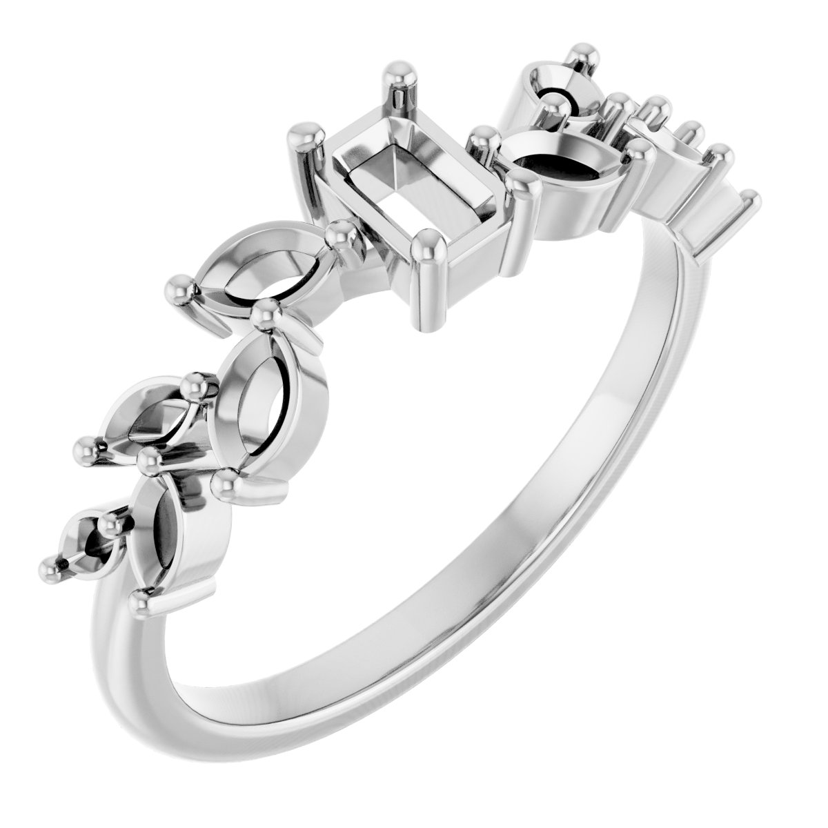 Accented Floral Ring