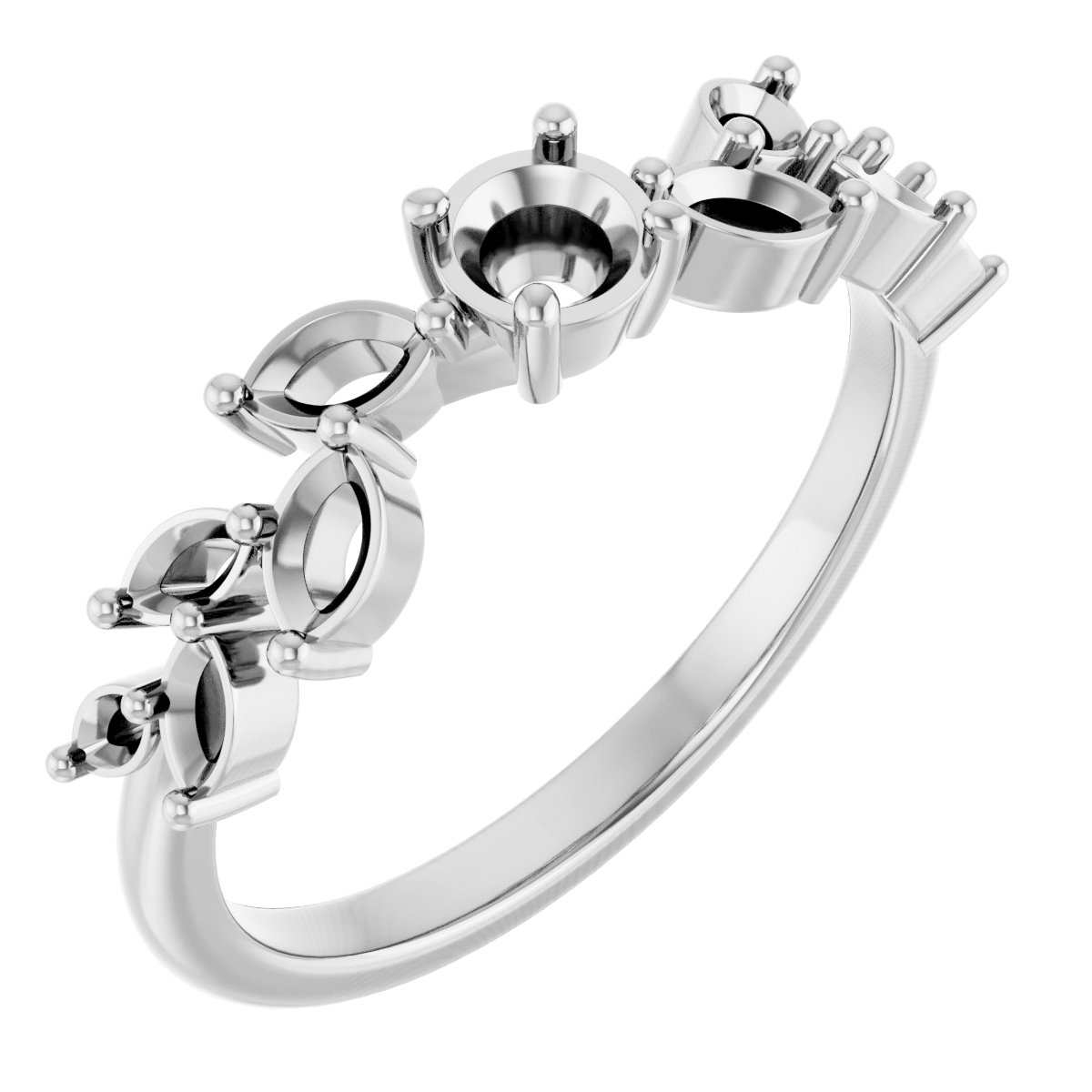 Accented Floral Ring